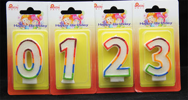 velas do aniversário do número 4pcs