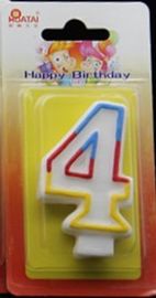 velas do aniversário do número de 7.5*4.5*1.4cm