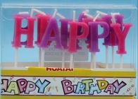 Paraffin Wax BSCI GSV Alphabet Birthday Cake Candles Multi Colored