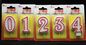 Number Birthday Candles With Red Edge And Plastic Holder